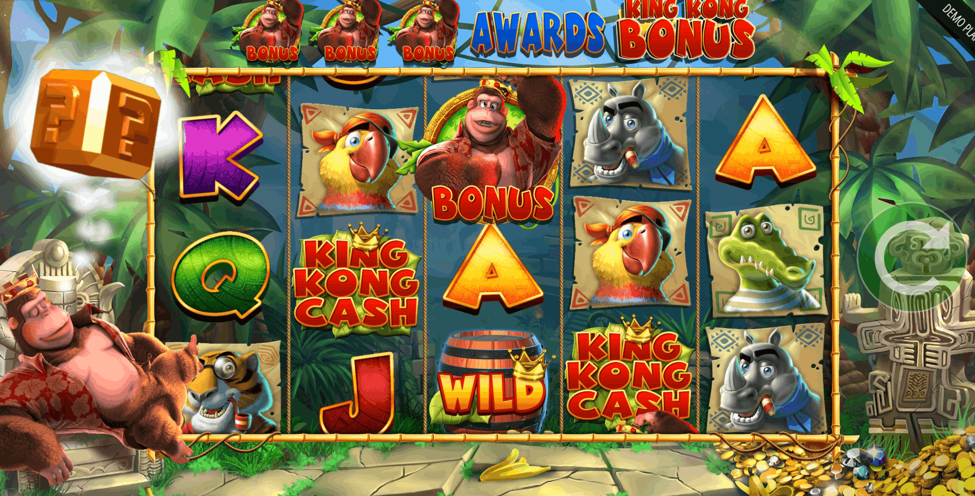 Modifikatoren und Bonus King Kong Cash